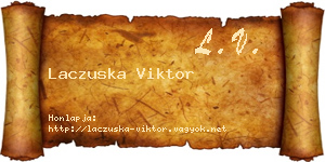 Laczuska Viktor névjegykártya